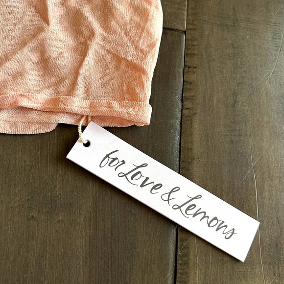 NWT For Love & Lemons Sadie Turtleneck in Transparent Pink - Picture 6 of 7